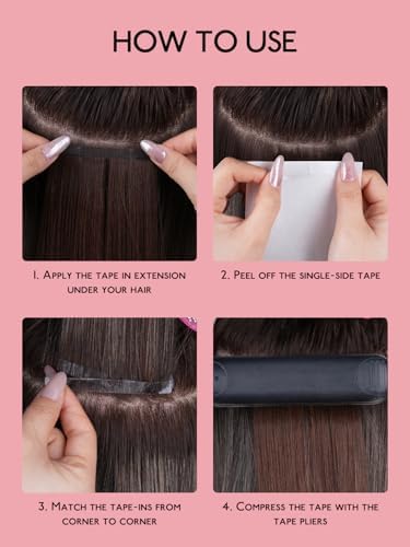 WENNALIFE 8 cm Hair Extension Tape Tabs Single-Sided - Image 6