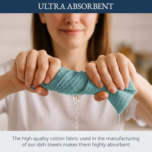 LANE LINEN Hand Towels for Kitchen 100% Cotton Quick Drying 12 Pack - Image 5