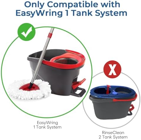 Matthew Spin Mop Replace Head Kit, Handle Compatible - Image 2