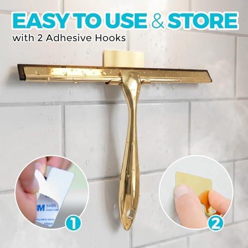 ALFLOD 2pcs Shower Squeegee for Glass Doors - Image 6