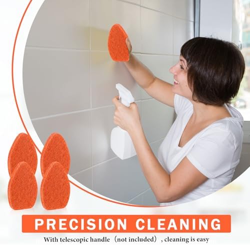 Baderke 4 Pcs Tub Tile Scrubber Cleaning Brush Pad - Image 5