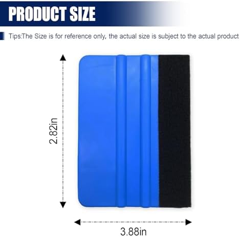 4 Inch Plastic Felt Edge Squeegee, Mini Squeegee Car Window Film Tinting Tool - Image 2