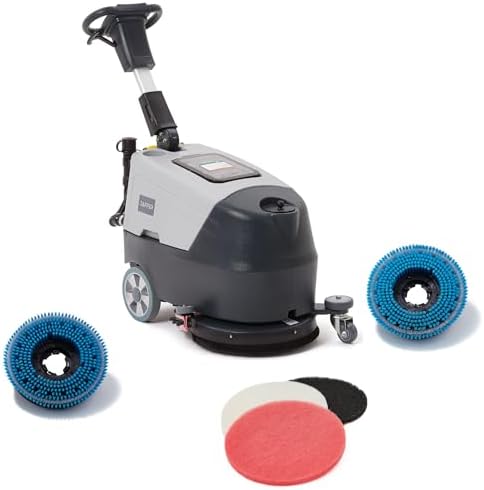 Battery Powered Walk Behind Floor and Carpet Scrubber Buffer Polisher Machine by DapperSupply