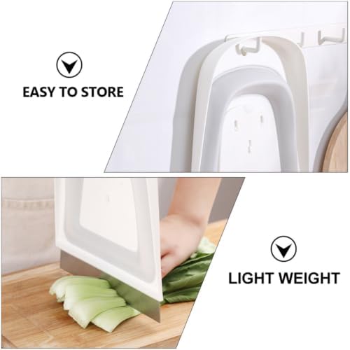 Folding Dustpan Scraper with Scale, Hanging Kitchen Cutter Tool - Image 3