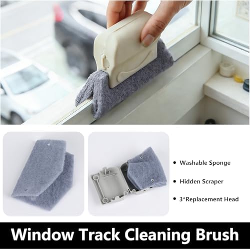 17Pcs Window Track Cleaner Door Tracks Groove Crevice Cleaning Brushes Tools - Image 3