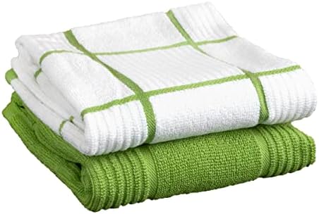 T-Fal Solid & Checked Parquet Kitchen Towels: Highly Absorbent, Super Soft Long by T-falbrand