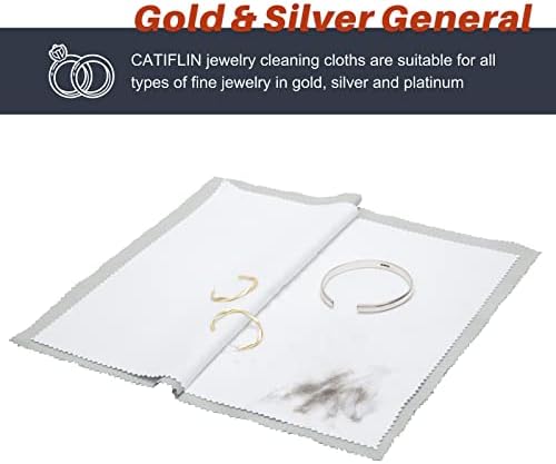 CATIFLIN 2pcs Multi-Layer Jewelry Cleaning Cloth, Large Silver Polishing Cloth - Image 5