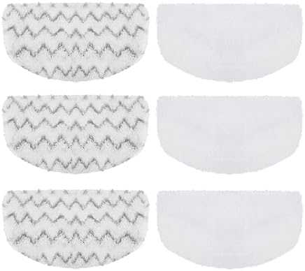 6 Pack 1940 Steam Mop Replacement Pads by Jirmory