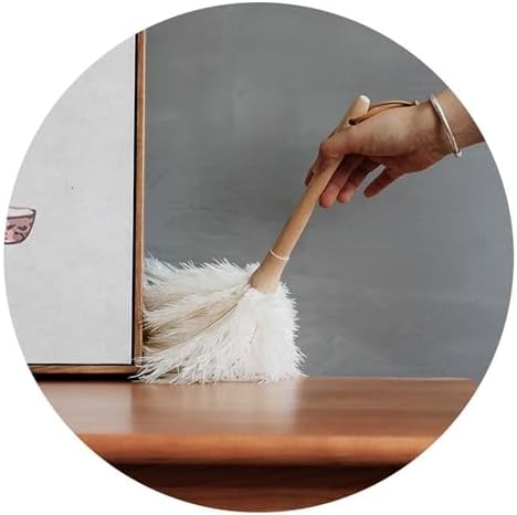 Ostrich Feather Dusters, Naturally Soft, Solid Wood Handle, 17.3'' Long - Image 2