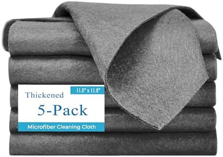 Thickened Magic Cleaning Cloths 5-Pack 11.8x11.8 Inch Works by TYTCTLTD