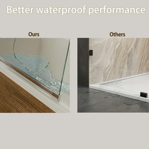 Shower Screen 36" x 76" Shower Wall Panel Chrome - Image 6