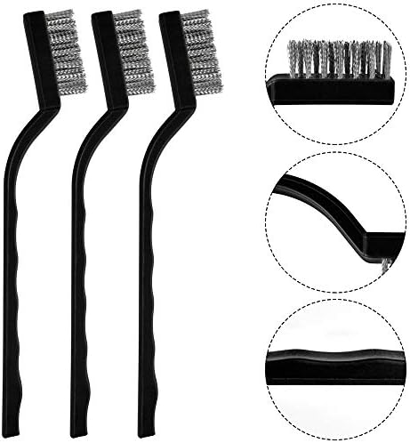 Topbuti 15 Pcs Mini Stainless Steel Wire Brush Set - Image 4