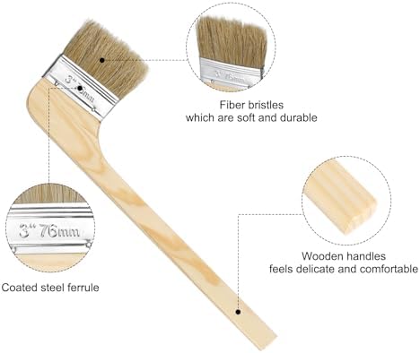 HARFINGTON Paint Brush 2Pcs 3" Brush Width Reusable Variety Angle Bend Brushes - Image 4