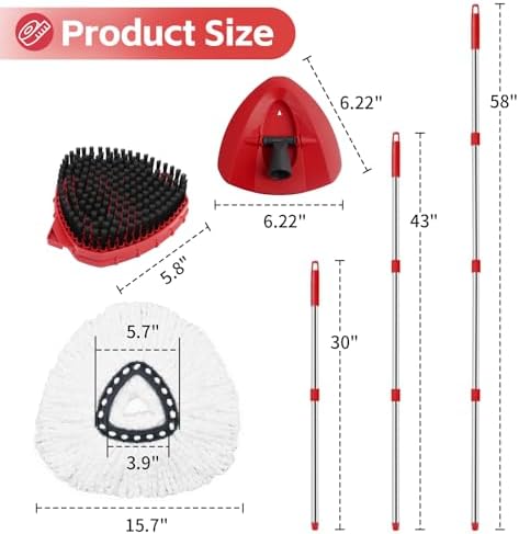 Spin Mop Replacement Head, Base - Image 3