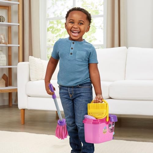 LeapFrog Clean Sweep Learning Caddy, Kids Mop and Broom Cleaning Toy Set - Image 6