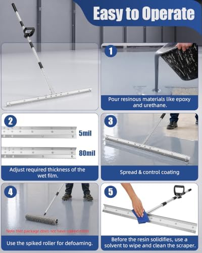 Industrial Notched Epoxy Squeegee - Image 5