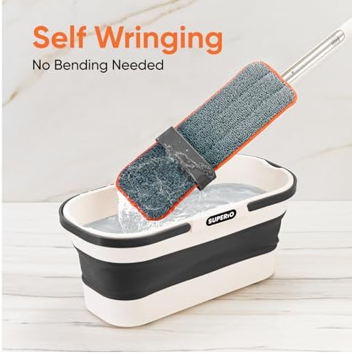 Superio Self-Wringing Microfiber Cleaning Mop - Image 6