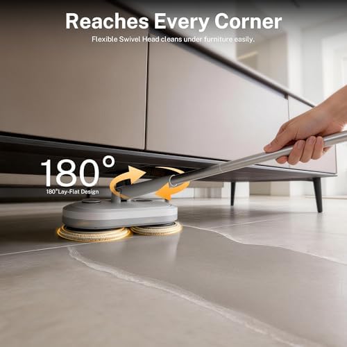 220 RPM Cordless Electric Spin Mop - Image 5