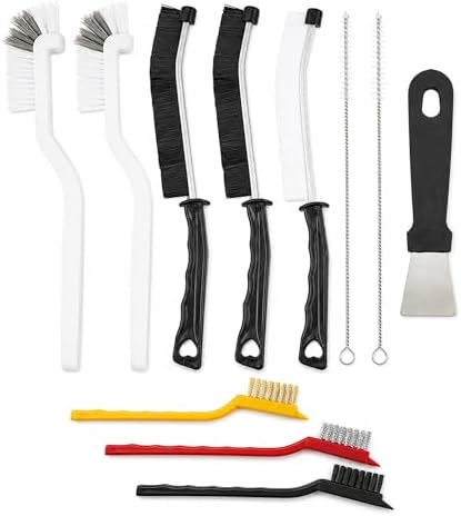 11Pcs Crevice Cleaning Brush Set, Hard Bristle Crevice Cleaning Brush Tool Kit by Gmleey