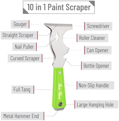 Bates- Paint Scraper, 10 in 1 Painters Tool, Painters Tool, Painters Knife - Image 3