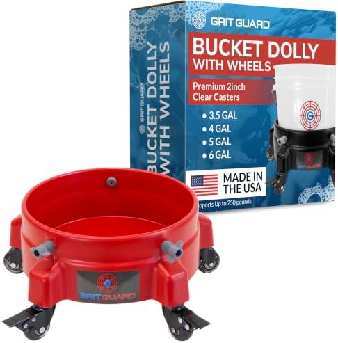 GRIT GUARD Bucket Dolly with Wheels by GritGuardInc