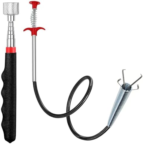 Magnetic Pickup Tool and Grabber Set, 35-inch Flexible Claw, 30-inch by DOMEJO