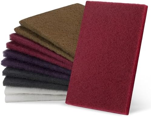 6” x 9” Scuff Pads, 2 Each of Maroon, Automotive Scouring Pads by Unknown