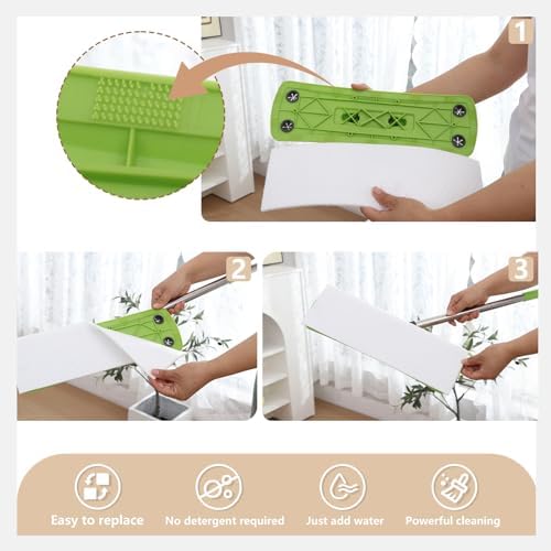 Magic Sponges Eraser Mop Pads Refills, Suitable - Image 2