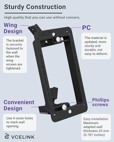 VCE Brush Wall Plate, Low Voltage Mount, Cable Management Cover - Image 3
