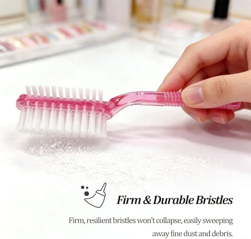 Dual-Sided Handle Grip Nail Cleaning Brush - Image 4