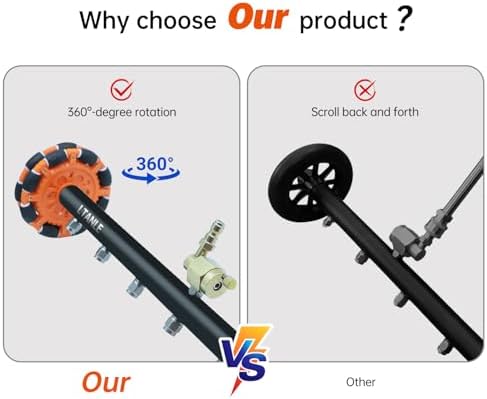2-in-1 Can Move Horizontally Pressure Washer Undercarriage Cleaner Water - Image 2