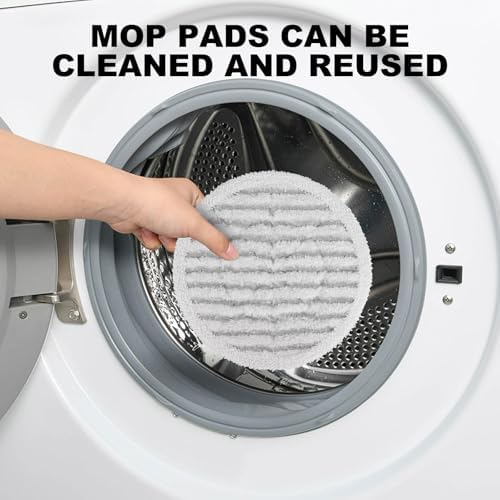 Pads for Steam Scrub Mop: 12 Pack Spin Mop Refills Compatible - Image 3