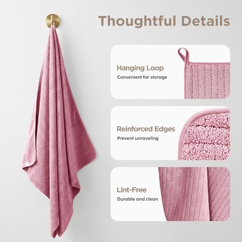 8 Piece Bath Towels Set, 2 Oversized 35 * 70 in Bath, 2 Hand, 4 Wash - Image 6