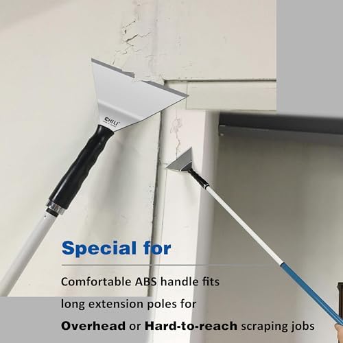 CHILI TOOLS 7" Bent Stainless Steel Chisel Pole Scraper, Overhead Paint Scraper - Image 6
