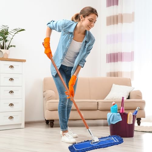Sliner 6 Pcs Clip on Dust Mop Handle 51 Inch - Image 6