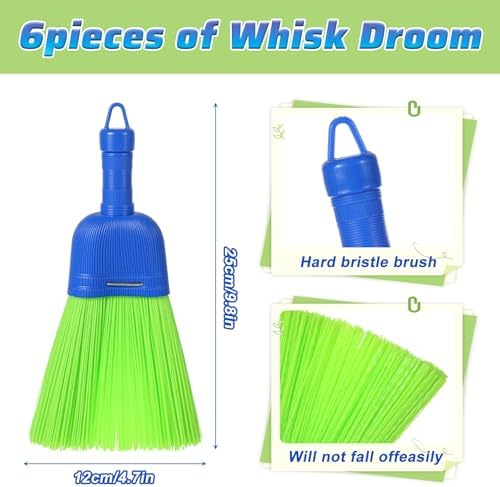 6 Pcs Soft Bristle Broom, Poly Fiber Whisk Broom - Image 5