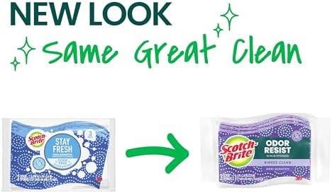 Scotch-Brite Scrub Dots Non-Scratch Scrub Sponge, Rinses Clean, - Image 2