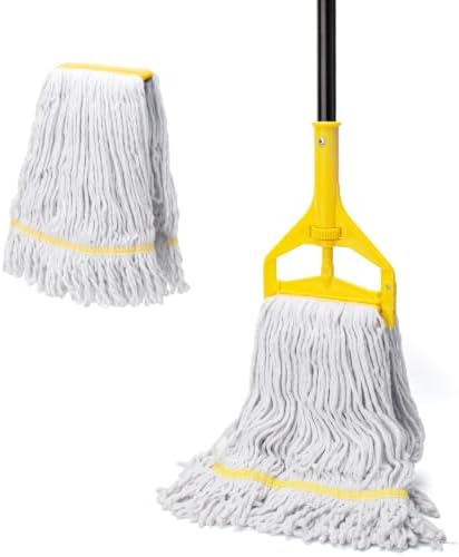 Commercial Mop with 2 Large Replacement Heads, Heavy Duty Industrial Mops by KeFanta