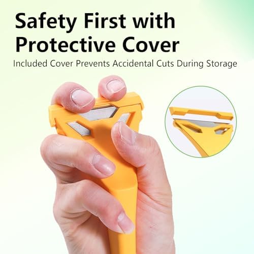 Glass Scraper Heavy Duty Window Paint Scraper Plastic Razor Blade Scrapers - Image 6