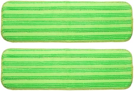 uxcell 2Pcs Microfiber Mop Pads, 15x4.7 Reusable Replacement Flat Mop Pads by uxcell