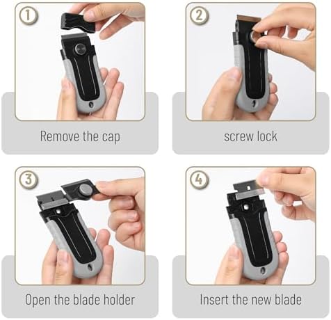 Bates- Razor Blade Scraper, Locking Razor Scraper Set - Image 4