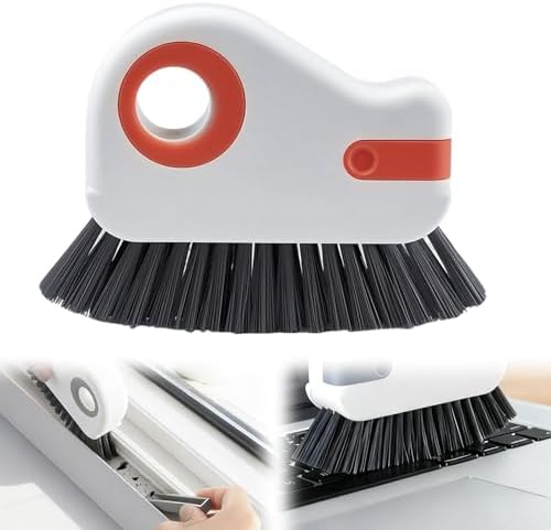 Window Track Cleaner, Groove Cleaning Tool, 2 in 1 Crevice Clean Brush by Elxdzu