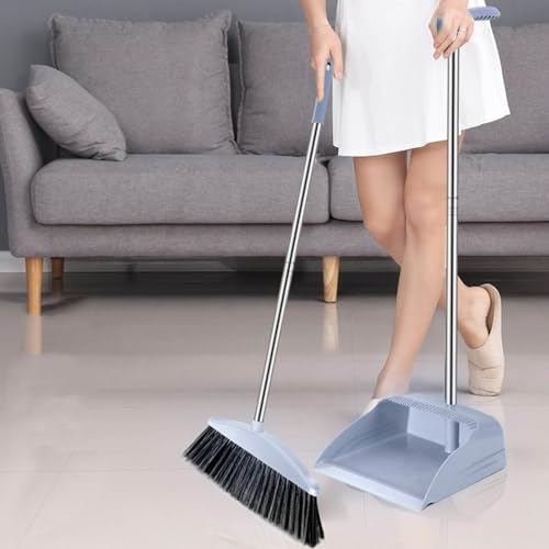 Long Handle Broom and Dustpan Set by Lovskoo