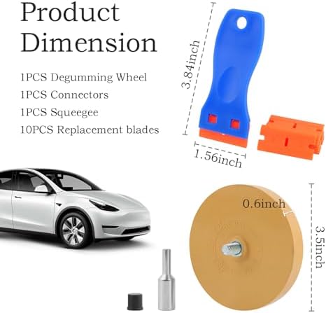Car Eraser Wheel for Drill, Decal Remover Wheel Kit - Image 2