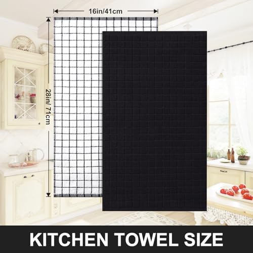 Homaxy Large Premium Cotton Kitchen Towels 16"x 28", 4 Pack - Image 5