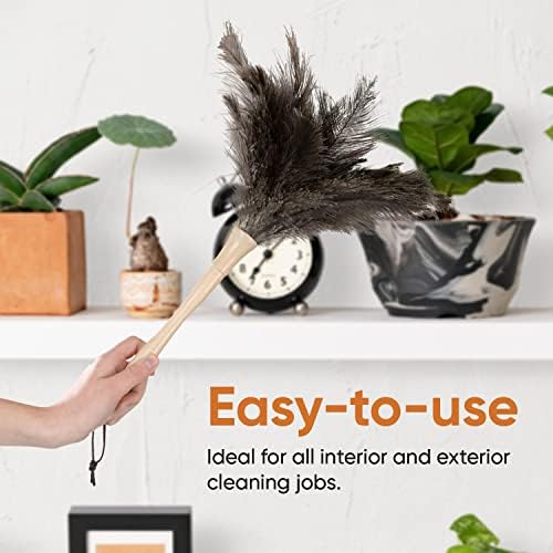 Superio Ostrich Feather Duster Fluffy Dust Remover, - Image 4