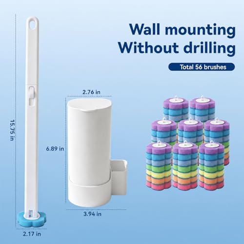2-Pack Disposable Toilet Brush - Image 3