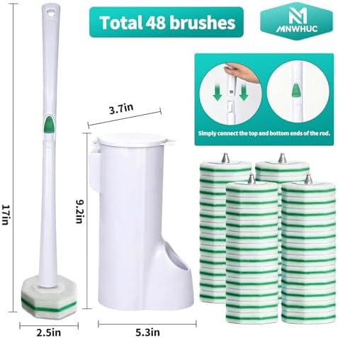 Disposable Toilet Brush, Toilet Bowl Cleaning System - Image 2
