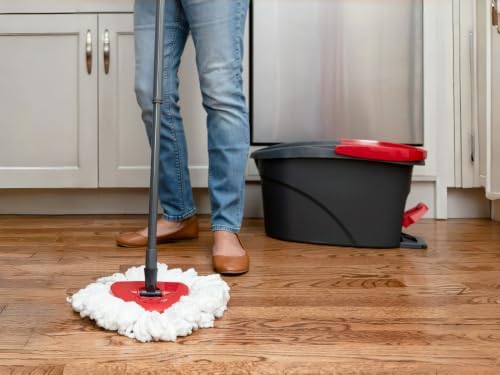 Spin Mop and Bucket Set with Foot Pedal, Microfiber, Adjustable Handle - Image 4