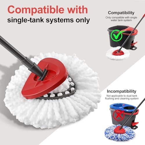 4 Pack Mop Head Replacement，Spin Mop Replacement Head - Image 2